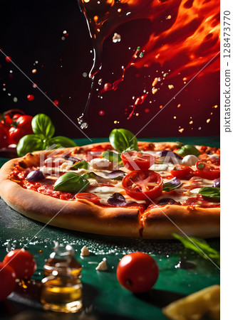 The Authentic Glow: Perfect Pizza, Perfect Setting 128473770