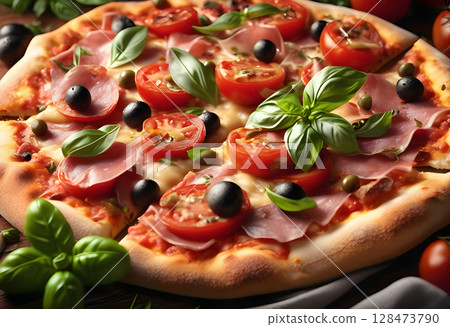 The Authentic Glow: Perfect Pizza, Perfect Setting The Authentic Glow: Perfect Pizza, Perfect Setting 128473790
