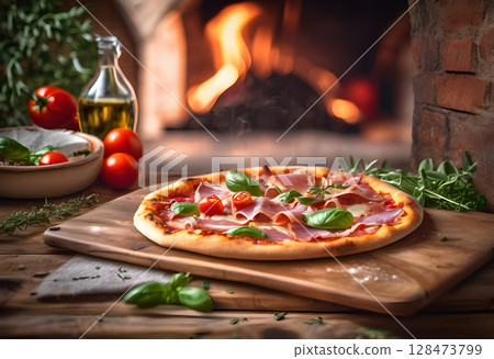 The Authentic Glow: Perfect Pizza, Perfect Setting 128473799