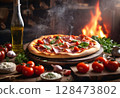 The Authentic Glow: Perfect Pizza, Perfect Setting 128473802