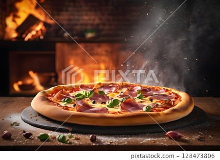 The Authentic Glow: Perfect Pizza, Perfect Setting 128473806