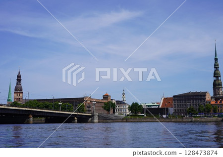 View of the Old Town from the Daugava River 128473874