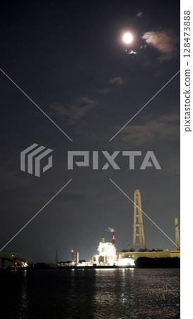 四日市綜合工廠夜景 四日市綜合工廠夜景 128473888