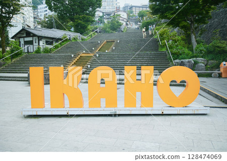 Ikaho spa town 128474069