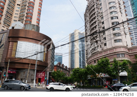 Scenery of Yuyuan Road, Shanghai Scenery of Yuyuan Road, Shanghai 128474258