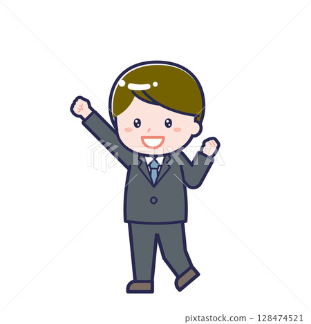 Office worker/diagonal/male 06 Office worker/diagonal/male 06 128474521