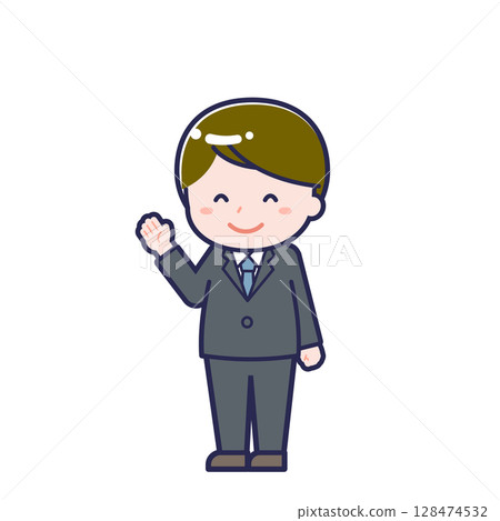 Office worker/diagonal/male 17 128474532