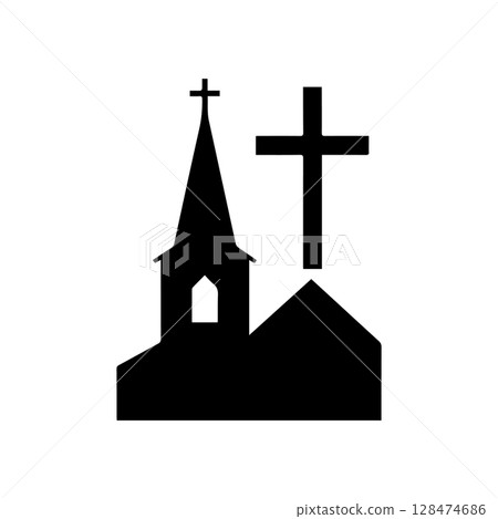 Dia dos Finados Silhouette vector 128474686