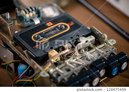 Audio cassette tape 128475499