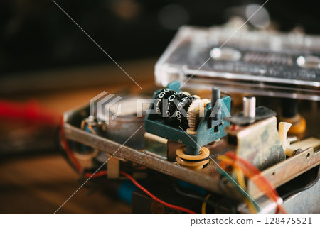 Counter of cassette tape player 128475521