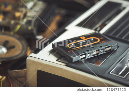 Audio cassette tape 128475523