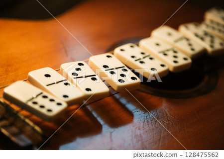 Classic Domino tiles Classic Domino tiles 128475562