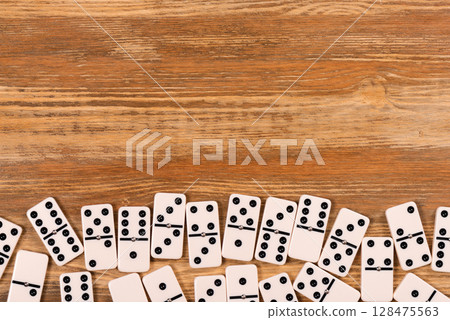 Classic Domino tiles 128475563