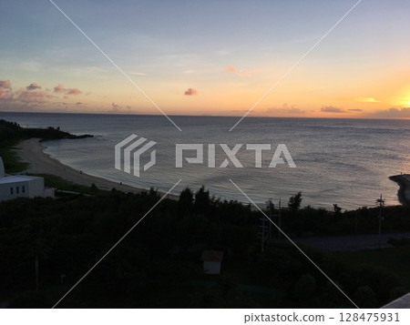 海和日落 海和日落 128475931