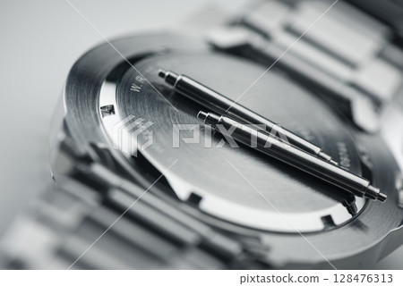 Close up the spring bars 128476313