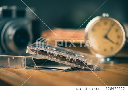 Audio cassette tape 128476322