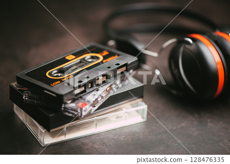 Audio cassette tape 128476335