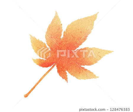 Orange autumn leaves illustration 128476383
