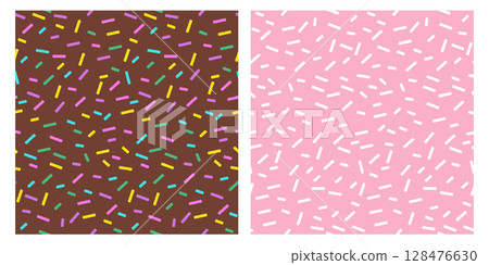 Rainbow Sprinkle Seamless Texture with Donut Candy Glaze and Bright Sugar Vermicelli Elements for Sweet Confection Background and Fun Colorful Dessert Inspired Design and Patterns Rainbow Sprinkle Seamless Texture with Donut Candy Glaze and Bright Sugar Vermicelli Elements for Sweet Confection Background and Fun Colorful Dessert Inspired Design and Patterns 128476630