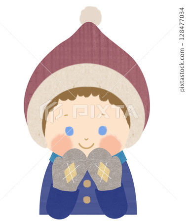 Winter clothing children 128477034