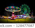 Carnival Rides at Night 128477087
