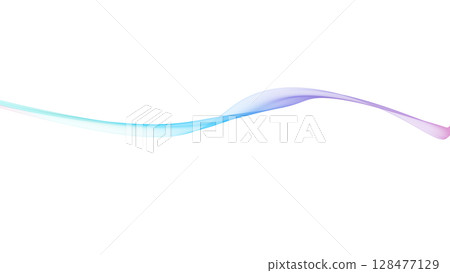Color wave background line White background Background for presentations, etc. 128477129