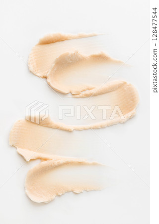 Smears of cosmetic cream Smears of cosmetic cream 128477544