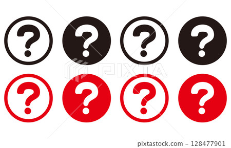 Hatena mark icon set 128477901