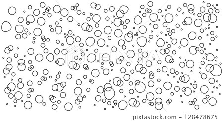 Simple and refreshing background illustration with air bubbles floating in the water 128478675