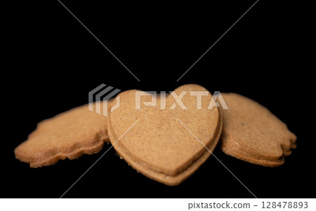 butter cookies isolated butter cookies isolated 128478893