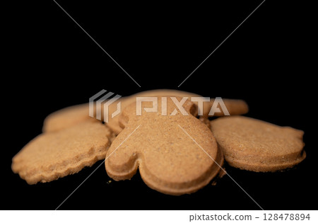 butter cookies isolated butter cookies isolated 128478894
