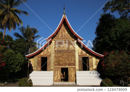 Hearse garage at Wat Xieng Thong Hearse garage at Wat Xieng Thong 128479009