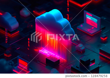 deep learning ai analyzing cybersecurity threats in a cloud based data environment 128479258
