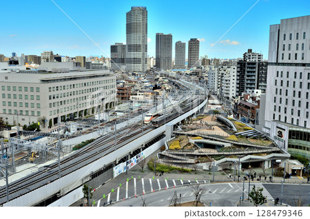 從東京晴空塔城到曳舟站的東核心曳舟2號景觀 128479346