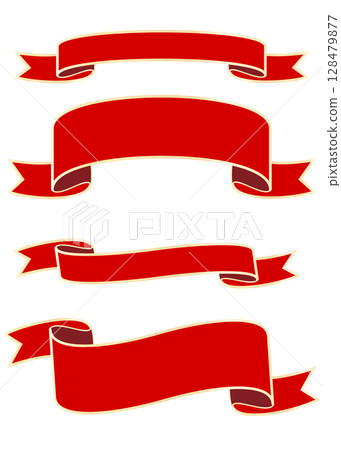 紅絲帶插圖,標題,聖誕節,紅色和金色,簡單 紅絲帶插圖,標題,聖誕節,紅色和金色,簡單 128479877