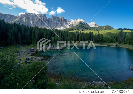 Beautiful landscape of the Italian Dolomites 128480055