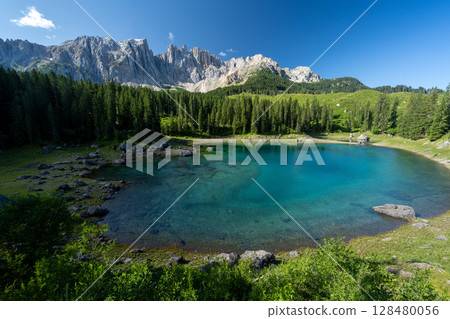 Beautiful landscape of the Italian Dolomites Beautiful landscape of the Italian Dolomites 128480056
