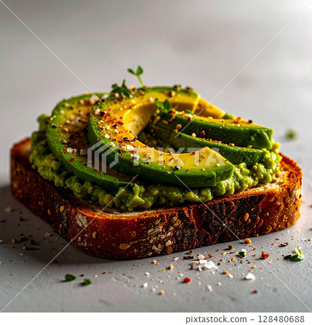 avocado toast, avocado, toast, bread, healthy food, brunch, olive oil, egg toast, easy recipe, superfood, lemon juice, herb topping, cafe menu, sliced avocado, nutritious, breakfast dish, crunchy toas 128480688