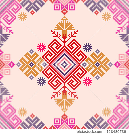 Mexican Teenek embroidery pattern 28 128480786