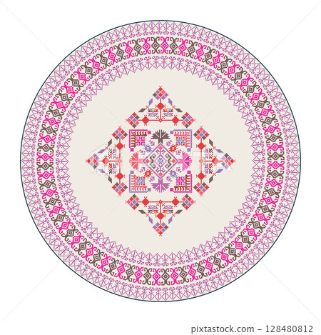 Teenek Huastec embroidery design element 25 Teenek Huastec embroidery design element 25 128480812