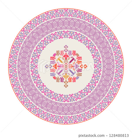 Teenek Huastec embroidery design element 26 Teenek Huastec embroidery design element 26 128480813