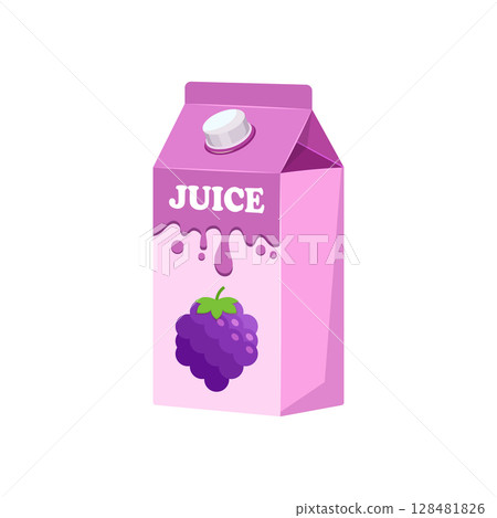Grape juice icon in flat style. Grapefruit drink vector illustration on isolated background. Healthy cocktail sign business concept. Grape juice icon in flat style. Grapefruit drink vector illustration on isolated background. Healthy cocktail sign business concept. 128481826