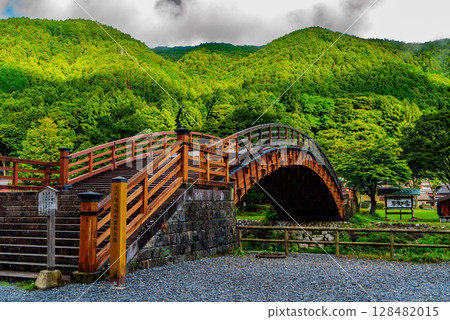 奈良井宿上的木橋 奈良井宿上的木橋 128482015