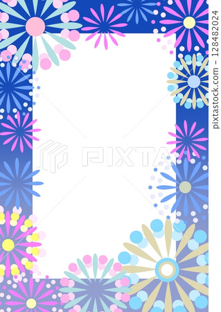 煙火彩色框架垂直 128482024