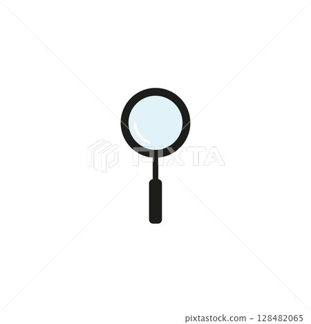 Magnifying glass icon. Search symbol. Flat design style. Magnifying glass icon. Search symbol. Flat design style. 128482065