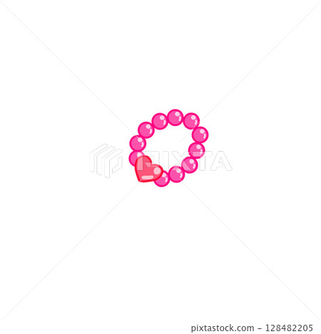 心型手鍊配件粉色 128482205