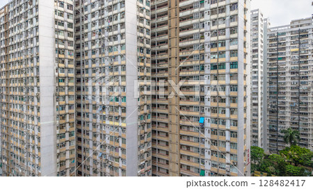 July 12 2025 Lei Cheng Uk Estate in Kowloon, Hong Kong July 12 2025 Lei Cheng Uk Estate in Kowloon, Hong Kong 128482417