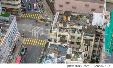 July 12 2025 Historic Tong Lau Tenement Building in Hong Kong July 12 2025 Historic Tong Lau Tenement Building in Hong Kong 128482423