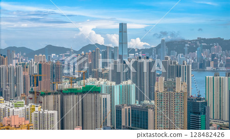 July 12 2025 Cityscape of Kowloon Peninsula, Hong Kong Skyline July 12 2025 Cityscape of Kowloon Peninsula, Hong Kong Skyline 128482426