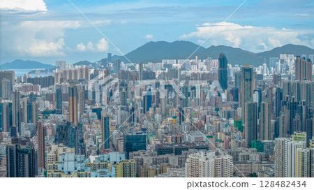 July 12 2025 Contrast of Old and New Buildings Hong Kong July 12 2025 Contrast of Old and New Buildings Hong Kong 128482434